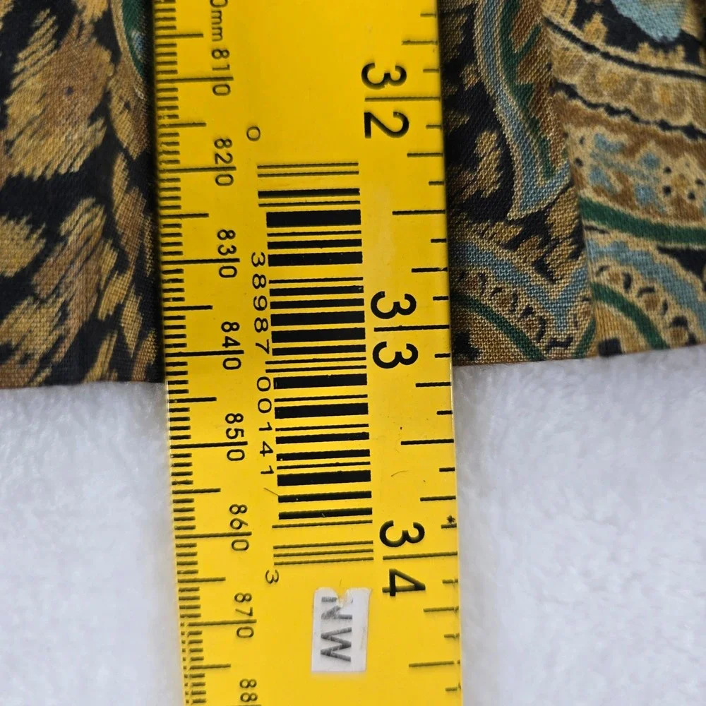 Partridge in a Pear Tree‎ Skirt Set Womens M/L 3pc Skirt Black Gold Paisley Knit